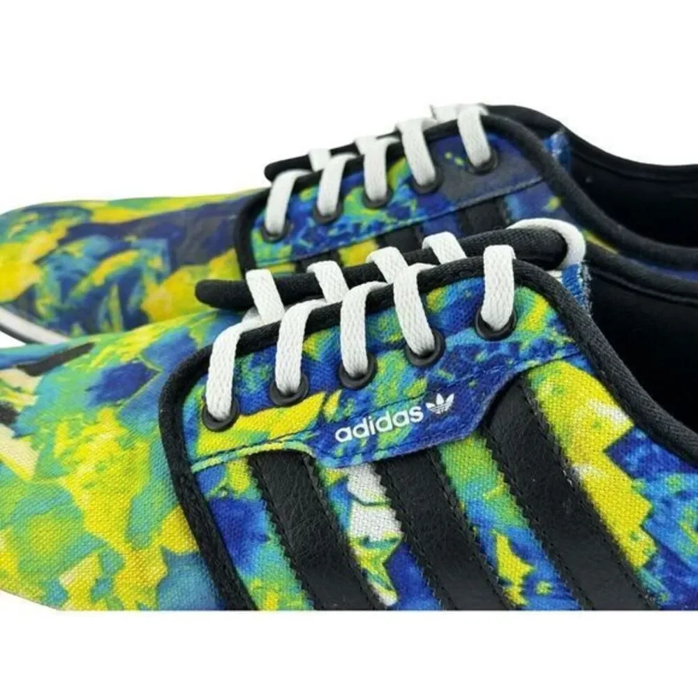 Adidas Skateboard Shoe Unisex Blue / Green Deadstock Size Men 8 /‎ Women 9.5